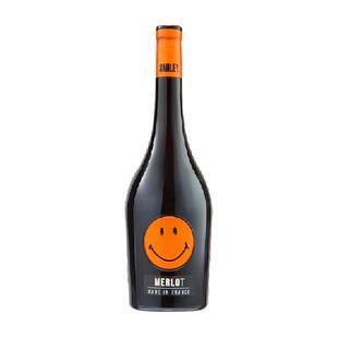 【节日送礼】法国进口笑脸SMILEY WINES 美乐葡萄酒750ML*1瓶