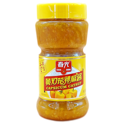 春光塑料瓶黄灯辣椒酱海南特产