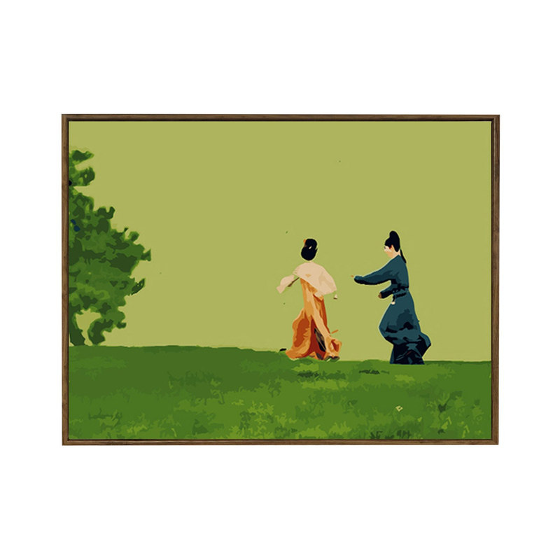 中国风锦绣芳华杨紫李现数字油画