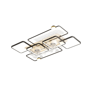 客厅风扇灯现代简约大气大厅主灯轻奢卧室星空灯家用智能灯具套餐