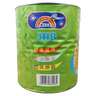 华宾糖水菠萝扇片3kg水果糖水即食罐头甜品料理烘焙原料蛋糕装饰