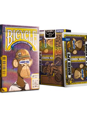 bicycle单车联名潮流收藏创意主题限量无聊猿扑克牌马格南卡牌
