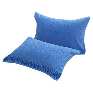 素色全棉枕巾一对装老式毛圈纯棉枕头巾白色宿舍按摩酒店成人盖巾