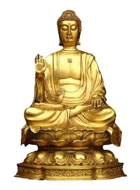 纯铜大日如来供奉摆件保平安佛像