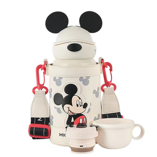 杯具熊儿童保温杯欧阳娜娜兔飞飞熊游游大耳朵吸管米奇幼儿园宝宝