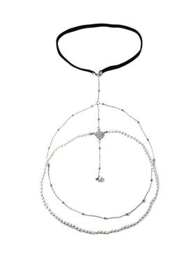 多层珍珠链条性感大腿链欧美辣妹