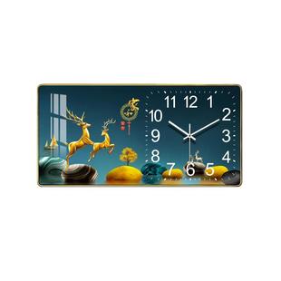 现代钟表挂钟客厅装饰2025新款创意家用时尚轻奢静音网红时钟挂墙