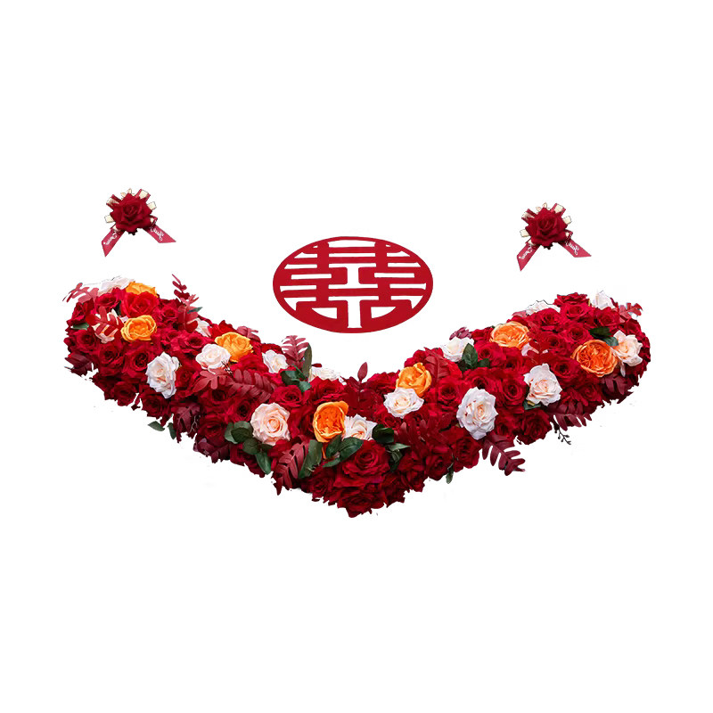 婚车装饰车头花主婚车头车花