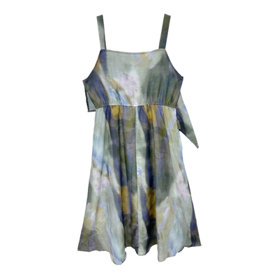 瑞尔晕染吊带收腰显瘦连衣裙