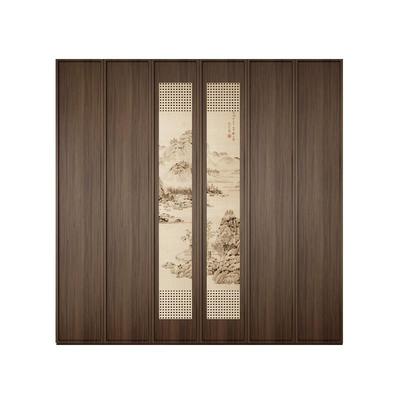 宋代衣柜定制实木欧松板大衣橱