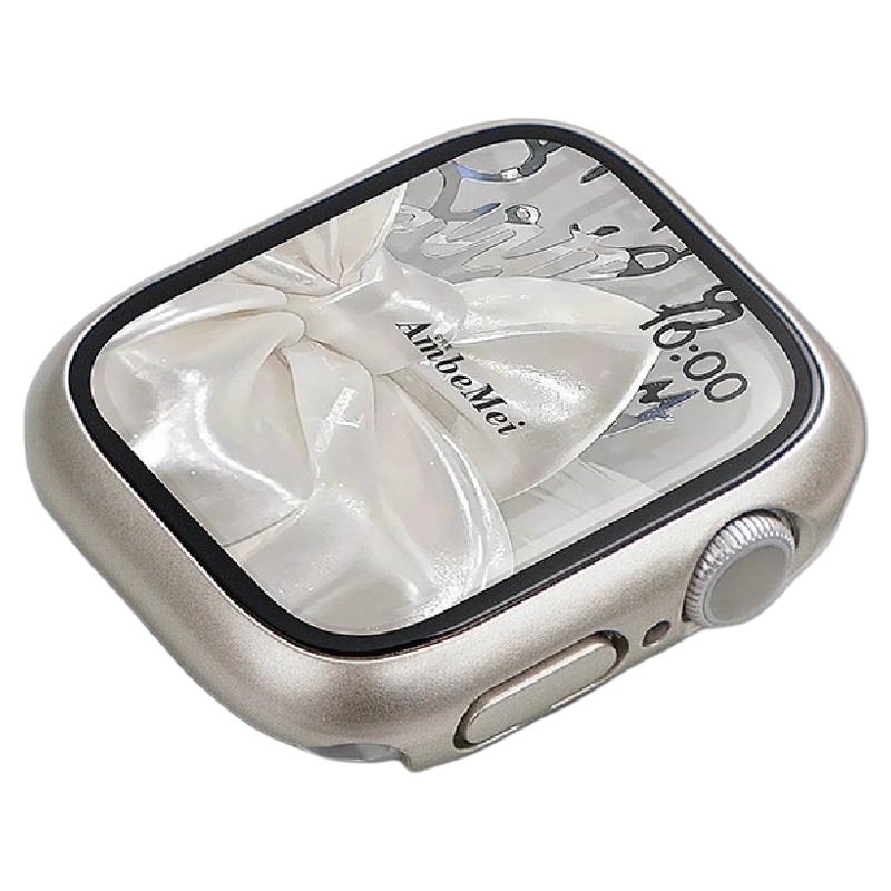 新款适用AppleWatch壳膜一体苹果手表保护壳S11钢化膜iwatch10防刮防摔PC硬壳全包薄保护套se2s9s8