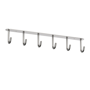 橱柜挂钩 悬挂式厨房锅铲勺子厨具收纳架304不锈钢吊钩置顶长排钩