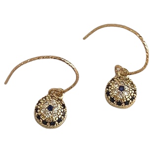 Le matin14K包金耳环清冷感恶魔之眼耳饰项链一套高级感耳钉耳钩