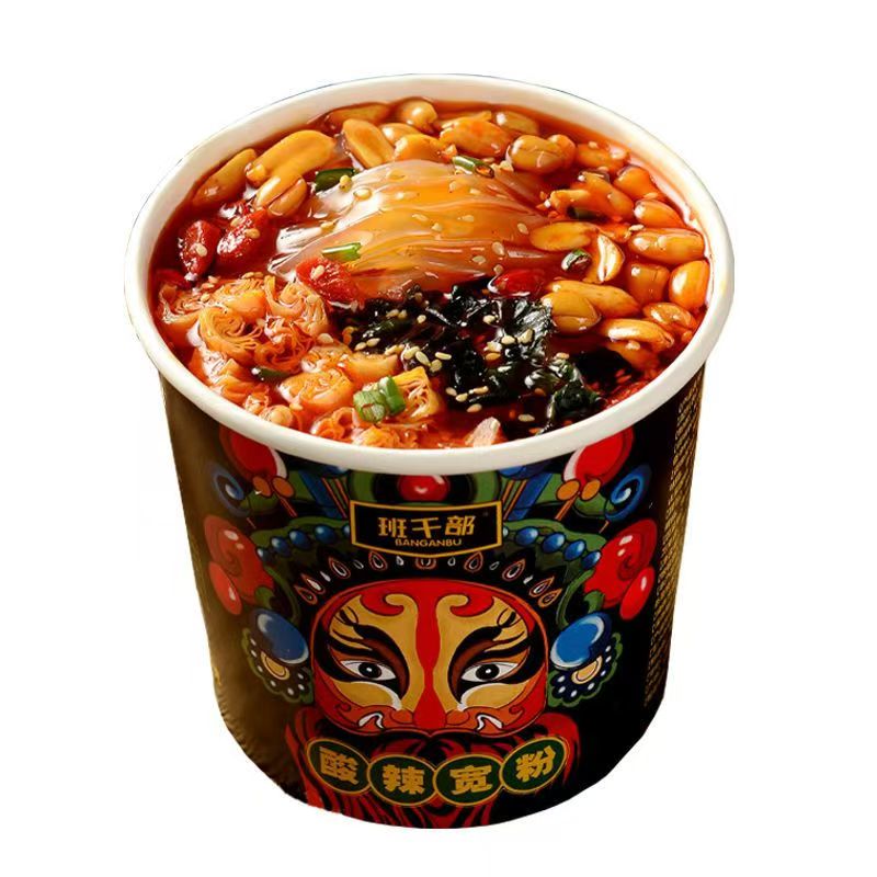 班干部酸辣粉宽粉桶装冲泡方便速方便粉丝/粉条