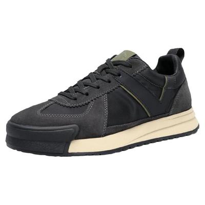 秋季运动休闲鞋皮布拼接男鞋