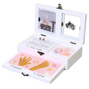 婴儿手脚印纪念品宝宝一百天手足印泥新生儿满月纪念品包邮