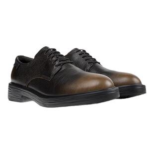 Camper看步男鞋Dean时尚擦色小方头德比鞋商务通勤复古拼色德比鞋