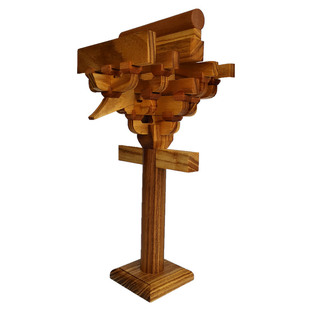 榫卯斗拱积木宋式五铺作补间古建筑可拆卸模型木质教具研学手工