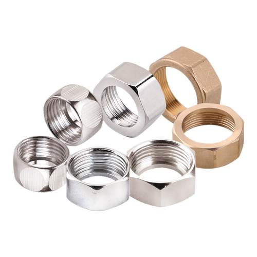 波纹管专用304不锈钢螺帽铜螺母4分6分1寸1.2寸1.5寸2寸水管接头