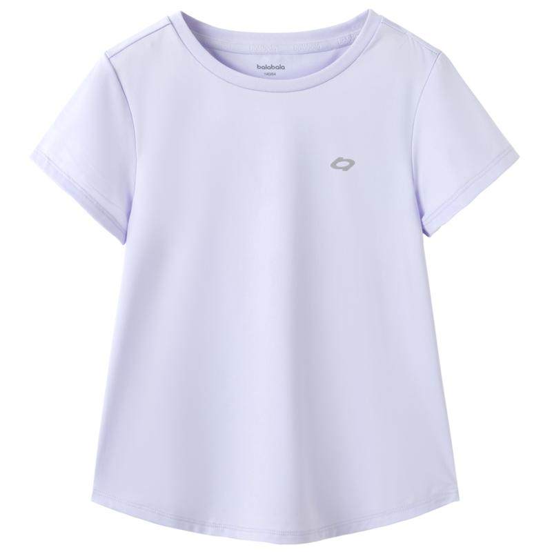 巴拉巴拉童装女童短袖t恤男童2025新款夏装中大童衣服儿童速干衣