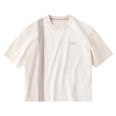 MrBu布先生撞色短袖T恤字母刺绣