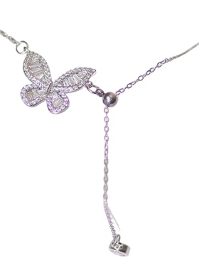 精美爆款轻奢时尚百搭蝴蝶项链锁骨链蝴蝶女士吊坠百搭