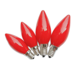 LED供佛蜡烛灯泡E12红色小灯泡E14螺口节能财神莲花长明灯泡