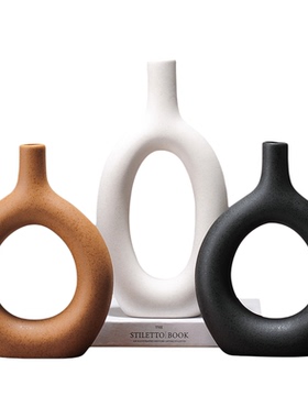 中古侘寂风花瓶法式民宿装饰摆件