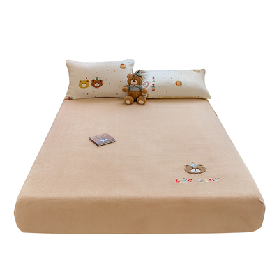 2025新款牛奶绒床笠罩冬季加绒