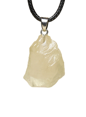 纯天然黄水晶原矿吊坠八方来财