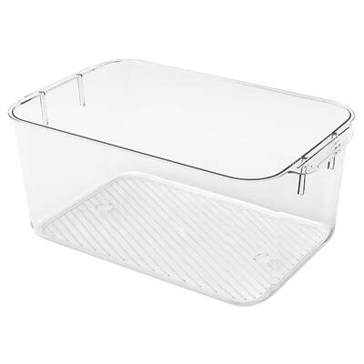 透明带盖防尘桌面整理收纳盒