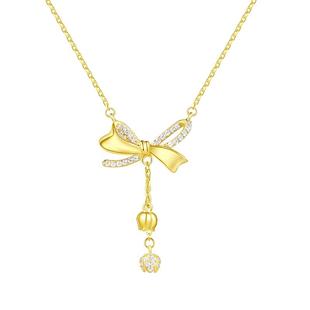 周大生足银宝宝长命锁手镯马年镯子岁岁平安锁包满月套装宝宝礼物