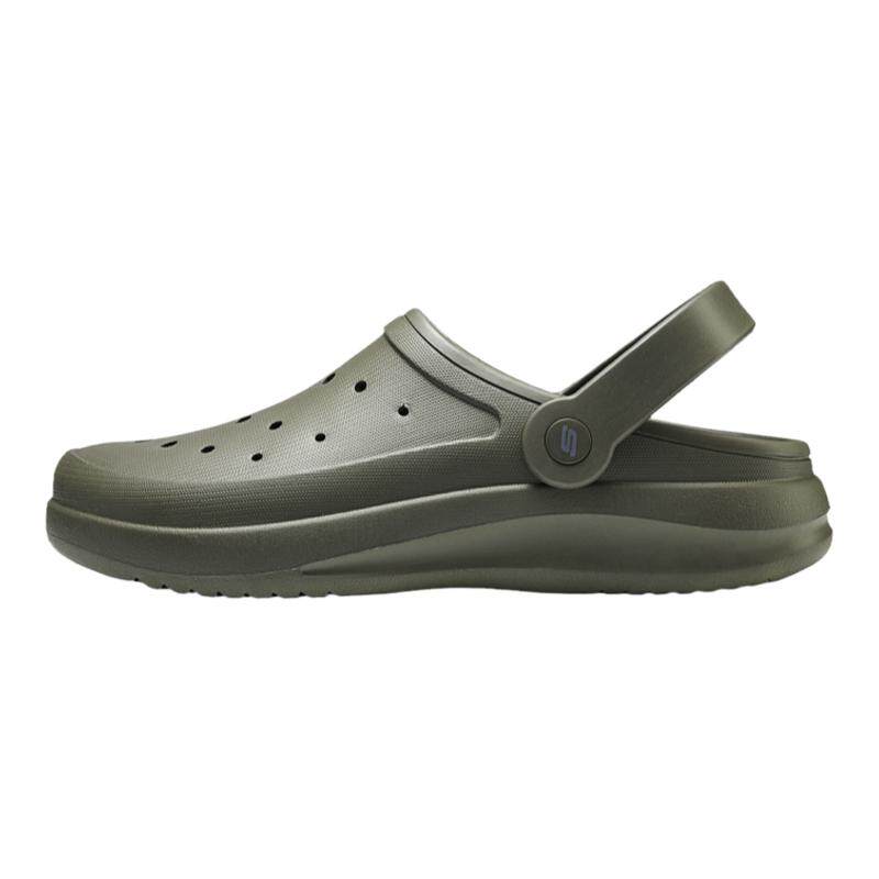 Skechers斯凯奇夏季轻质泡泡鞋男拖鞋两穿舒适透气沙滩凉鞋243250