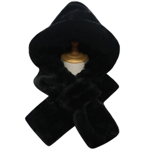 帽子围巾一体秋冬季保暖毛绒加厚仿兔毛护耳帽子男士新款防寒围脖