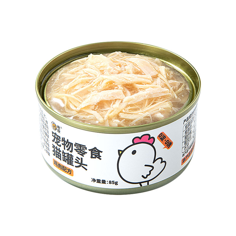 猫咪零食高汤补水鸡丝肉泥猫罐头
