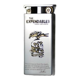 ZORRO佐罗敢死队镍银煤油打火机男士双色机超薄升降机创意打火机