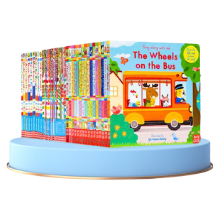 机关操作书系列 Sing Along with Me/Bizzy Bear/First Stories Busy小熊很忙英文原版绘本 轮子上的巴士儿童英语启蒙认知亲子互动
