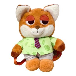 草莓熊双肩背包疯狂朱迪兔子警官玩偶狐狸动物城毛绒公仔斜跨单包