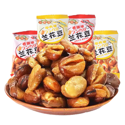兰花豆香酥蚕豆下酒菜坚果解馋小零食休闲食品小吃香辣牛肉味辣味