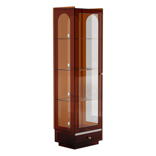 轻奢亚克力书柜书架透明防尘手办柜子盲盒展示柜客厅陈列收纳酒柜