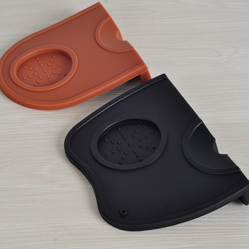 咖啡压粉垫转角垫布粉器手柄座压防滑垫粉填垫硅胶垫锤咖啡机吧台