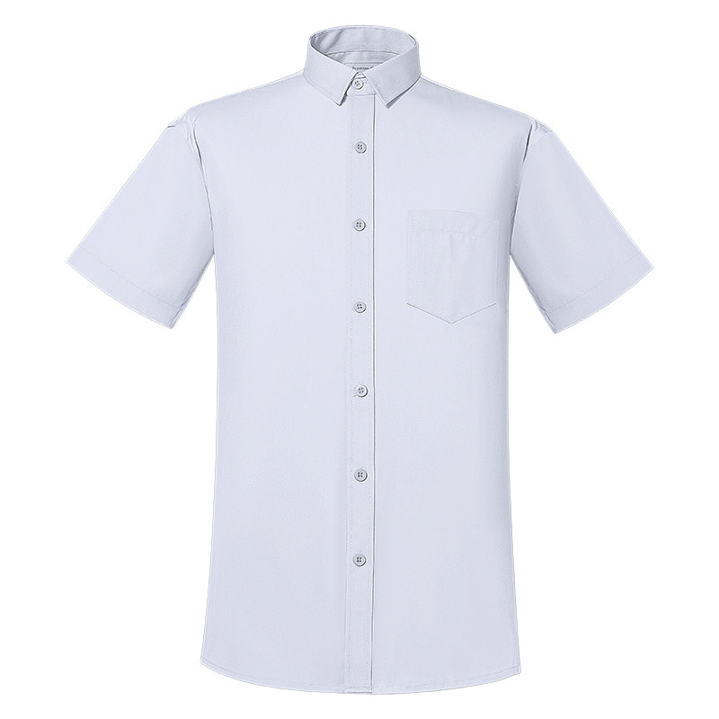 抹茶绿竹纤维弹力男女衬衫工作服夏季长短袖职业衬衣刺绣定制logo