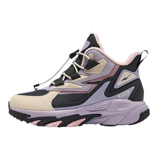 鸿星尔克童鞋加绒运动鞋女童冬季加厚保暖大棉鞋子儿童户外雪地靴