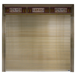 武汉卷帘门电动全套手机远程控制器铝合金手动车库防盗电机卷闸门