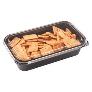 食品糕点包装盒一次性塑料长方形零食干果盒烘焙中西式点心打包盒