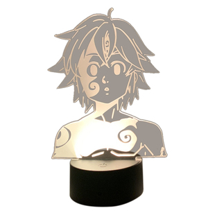 七大罪周边梅利奥达斯手办艾斯卡诺摆件礼物机箱装饰卧室氛围夜灯