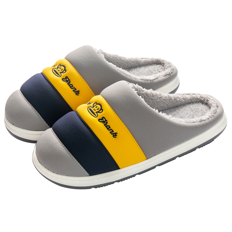 大嘴猴秋冬季新款棉拖鞋男士厚底加绒保暖居家棉鞋女情侣防滑轻便