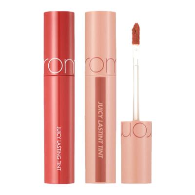 氛围裸色系口红romand唇釉果汁镜面水光唇蜜低饱和乌龙蜜桃奶茶色