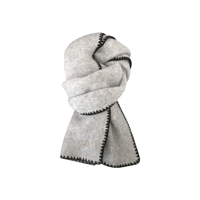 韩版ins锁边软糯针织围巾女秋冬