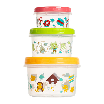 泰福高PP圆形保鲜盒塑料